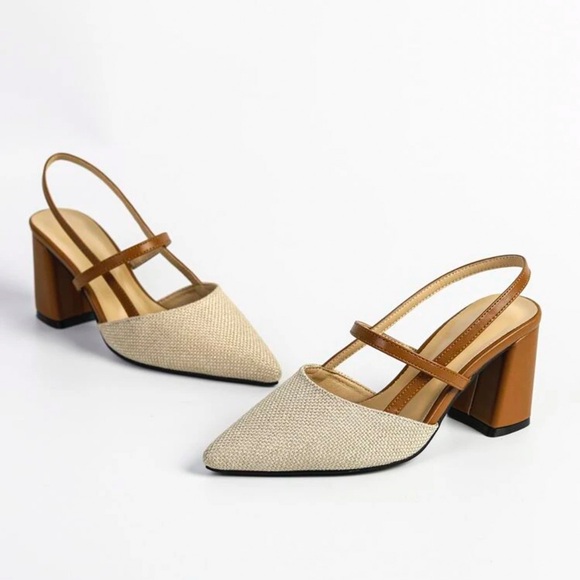 Two tone block heels - Picture 4 of 5